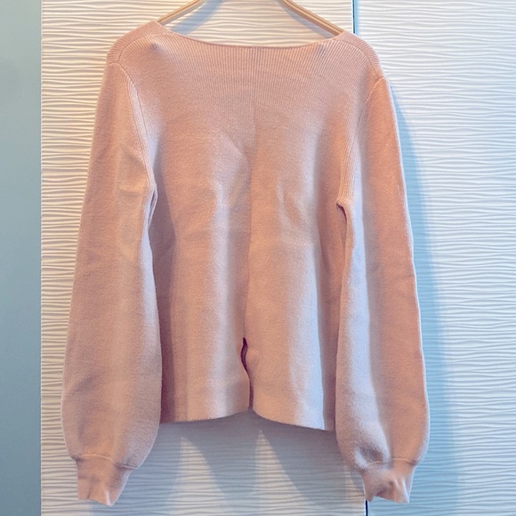 Light pink, wide sleeve sweater from Tristan size Medium - Picture 2 of 2